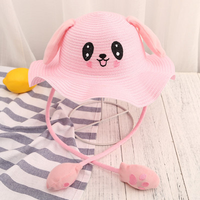 Palarie de plaja moderna pentru copii cu element 3D in mai multe culori