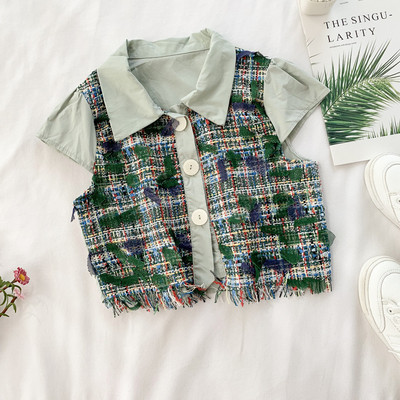 Cămașă elegantă de damă cu mâneci scurte în trei culori