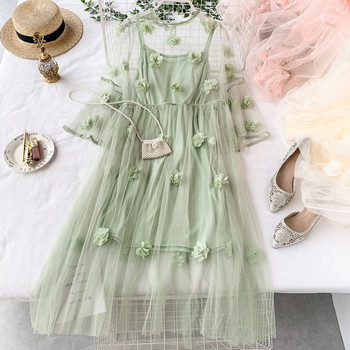 Rochie moderna de dama cu elemente 3D in mai multe culori