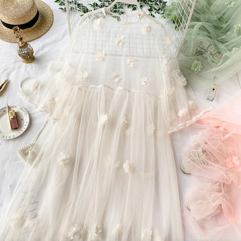 Rochie moderna de dama cu elemente 3D in mai multe culori