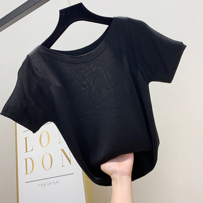 Tricou dama model simplu cu maneca scurta