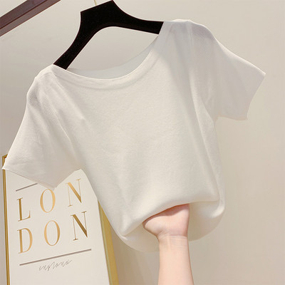 Tricou dama model simplu cu maneca scurta