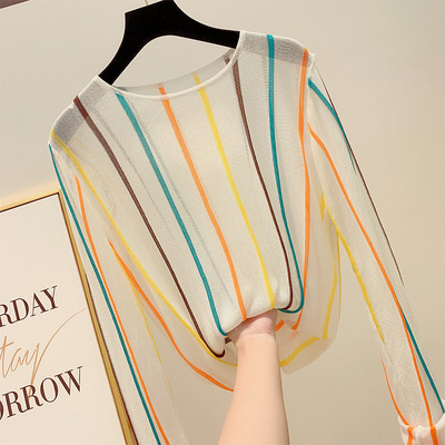 Bluză de damă cu mâneci lungi în două culori