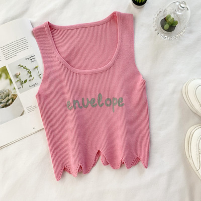 Maiou de damă de zi cu zi model scurt cu inscripție în mai multe culori