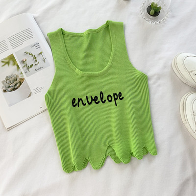 Maiou de damă de zi cu zi model scurt cu inscripție în mai multe culori