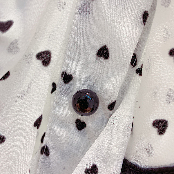 Cămașă de damă elegantă cu buline în două culori