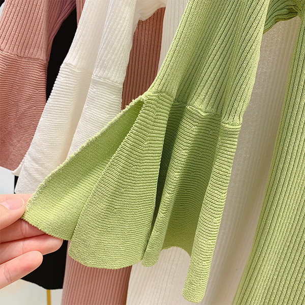 Bluza de dama cu maneci 3/4 si dantela in mai multe culori