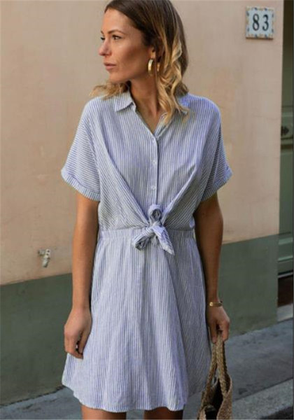 Rochie de dama eleganta cu maneci scurte si guler in doua culori