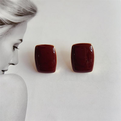 Cercei de damă cu formă dreptunghiulară - diferite culori