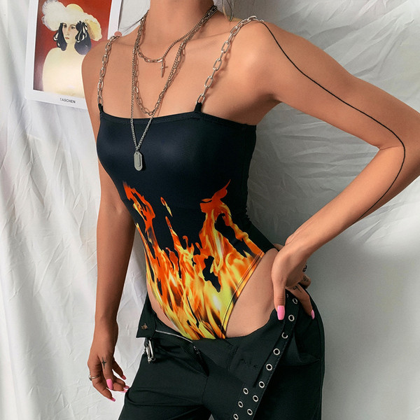 Body de dama modern cu bretele metalice in negru