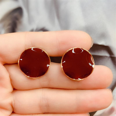 Cercei rotunzi casual dama in mai multe culori