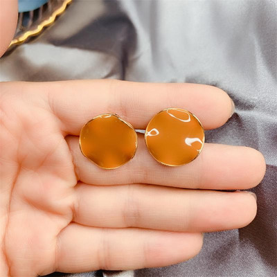 Cercei rotunzi casual dama in mai multe culori