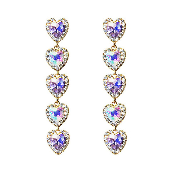 Cercei de dama actuali - cu pietre colorate