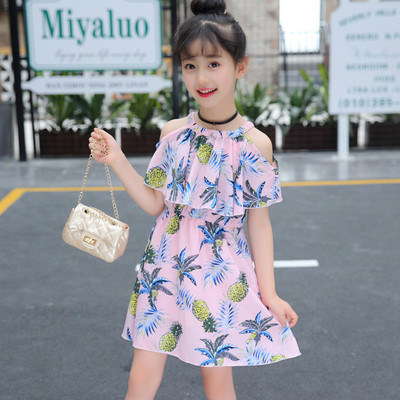 Rochie casual pentru copii pentru fete in trei culori cu motive florale