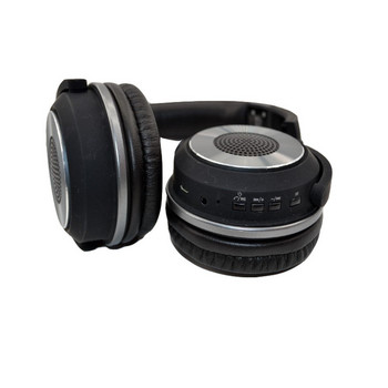 Bluetooth слушалки HYBRID SY-BT1611SP слушлки и спийкър 2 в 1 - TF/SD карта, FM радио, USB - черни с графит