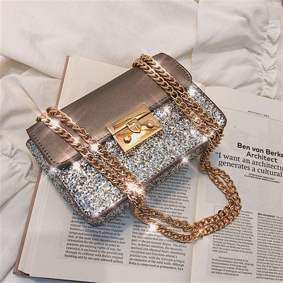 Geanta de dama moderna cu paiete in trei culori