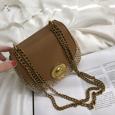 Geanta de dama cu maner metalic in mai multe culori