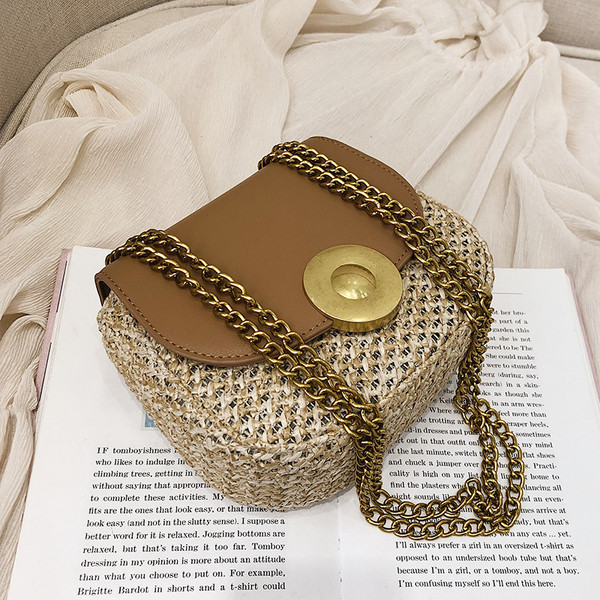 Geanta de dama cu maner metalic in mai multe culori