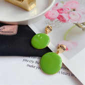 Cercei de dama de culoare verde