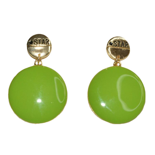 Cercei de dama de culoare verde