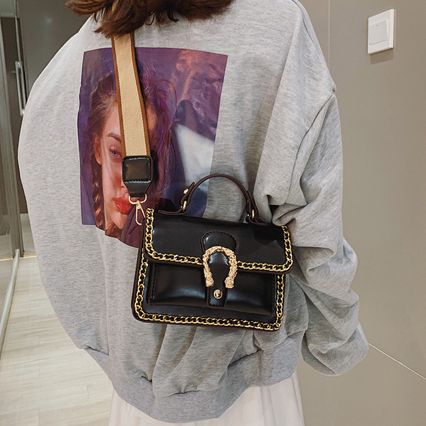 Geanta de dama eleganta cu decor metalic in trei culori