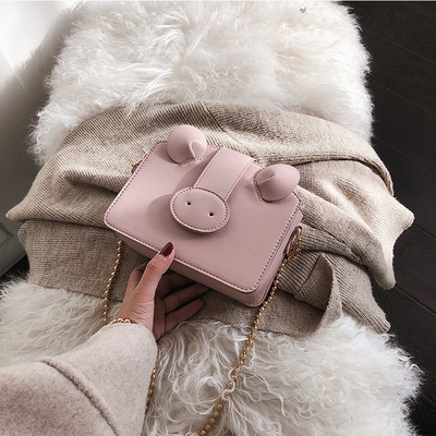 Geanta de dama moderna cu element 3D in diferite culori