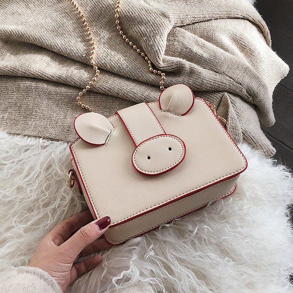 Geanta de dama moderna cu element 3D in diferite culori