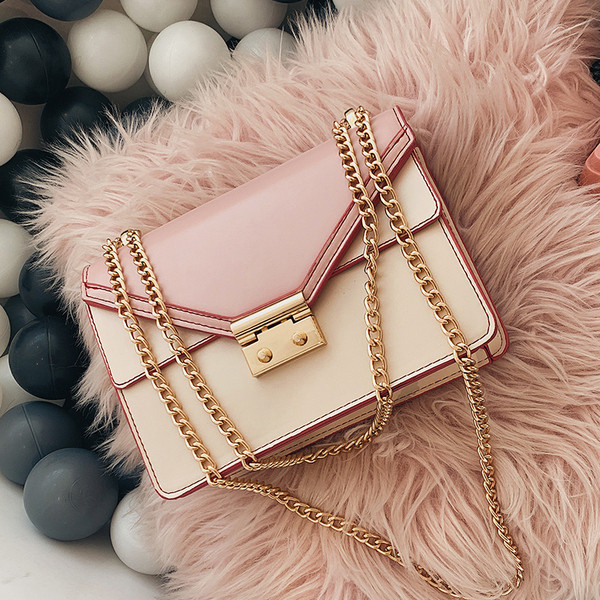 Geanta de dama eleganta cu decor metalic in mai multe culori