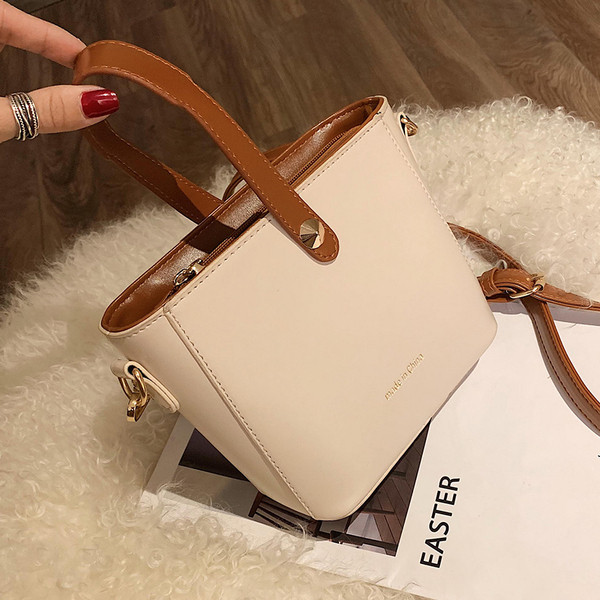 Geanta de dama din piele cu manere lungi si scurte in mai multe culori