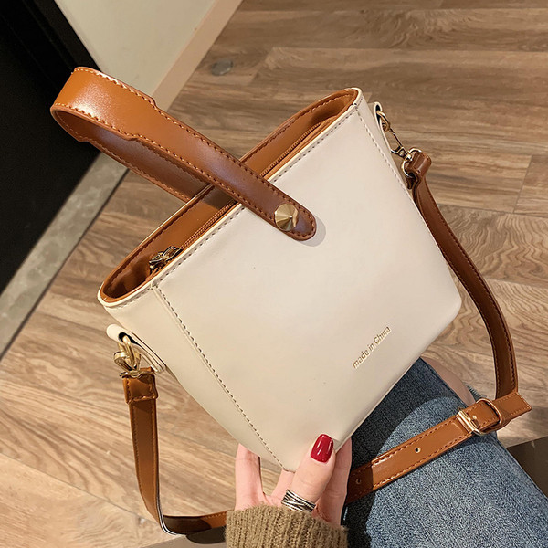 Geanta de dama din piele cu manere lungi si scurte in mai multe culori