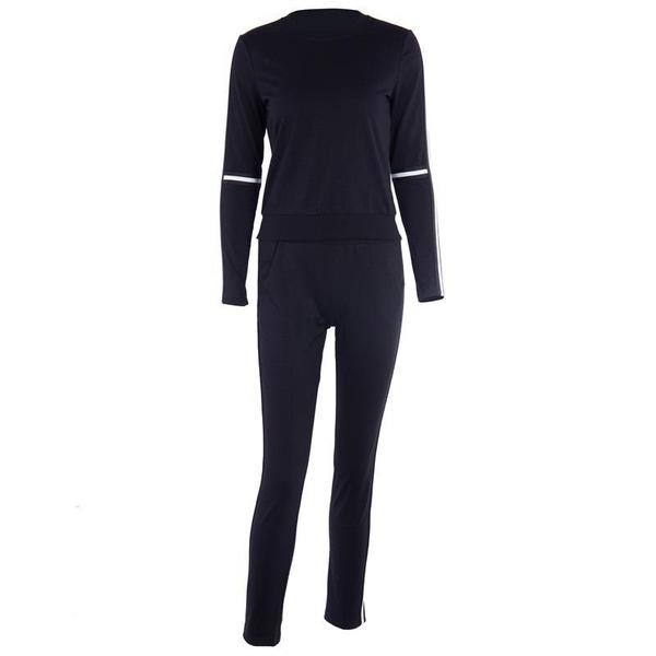 Γυναικείο σετ παντελόνι και μπλούζα με μακριά μανίκια σε δύο χρώματα