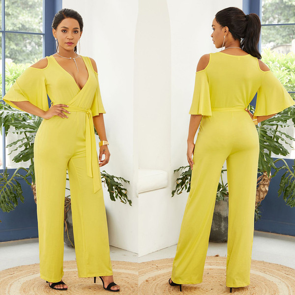 Model nou de salopeta dama cu umerii goi in mai multe culori