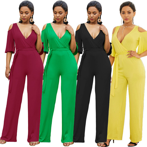 Model nou de salopeta dama cu umerii goi in mai multe culori