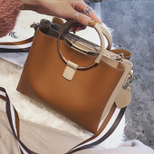 Geanta de dama din piele in trei culori