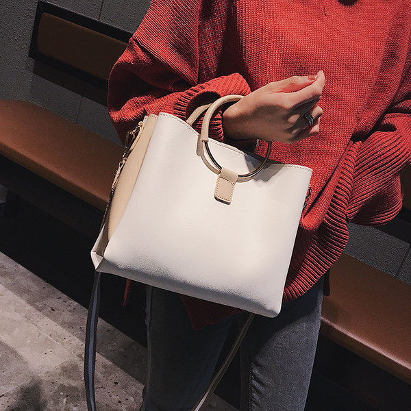 Geanta de dama din piele in trei culori