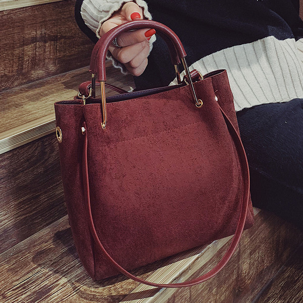 Geanta de dama cu doua manere in culori diferite