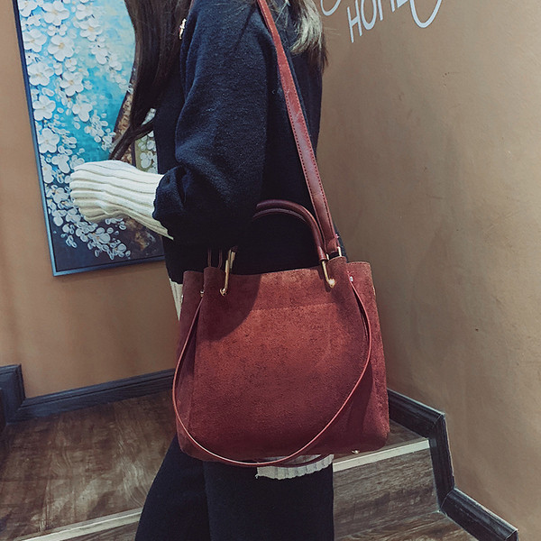 Geanta de dama cu doua manere in culori diferite