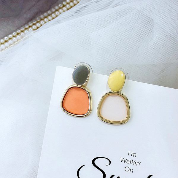 Cercei eleganti de dama - in doua culori