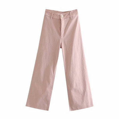 Blugi de dama model lat de culoare roz