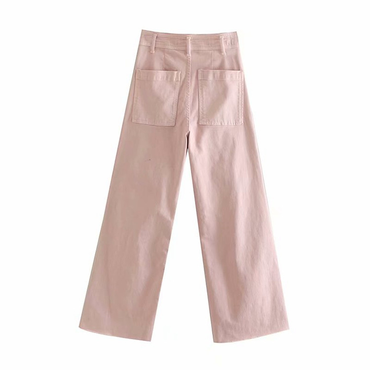 Blugi de dama model lat de culoare roz