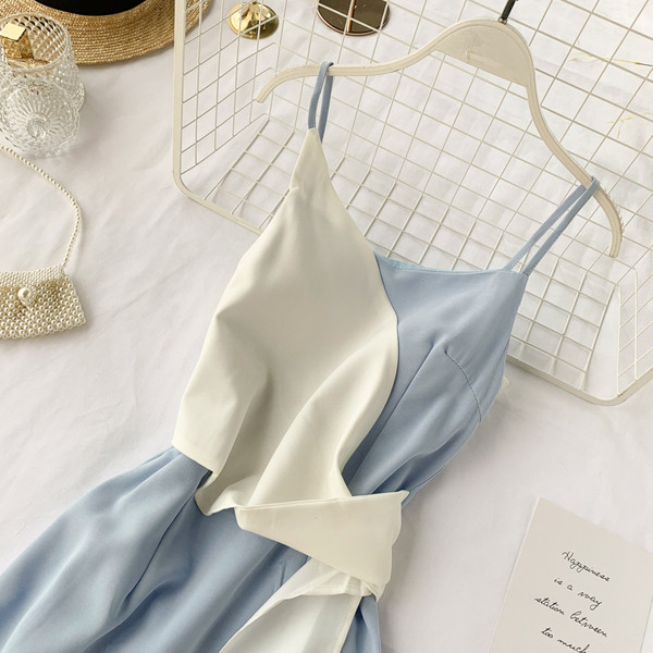 Rochie moderna de dama cu bretele subtiri