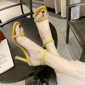 Sandale de dama elegante cu toc in mai multe culori