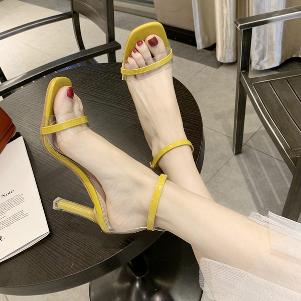 Sandale de dama elegante cu toc in mai multe culori