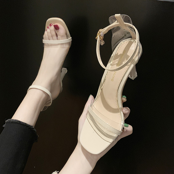 Sandale de dama elegante cu toc in mai multe culori