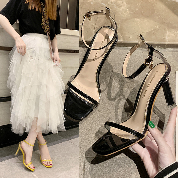 Sandale de dama elegante cu toc in mai multe culori