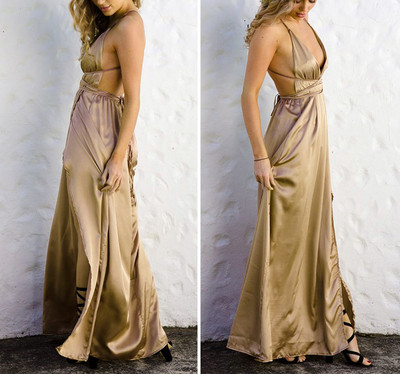 Rochie elegantă de damă cu decolteu în V - mai multe culori