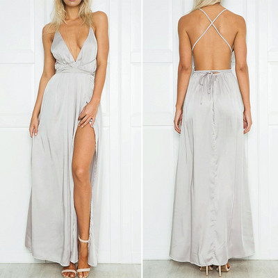 Rochie elegantă de damă cu decolteu în V - mai multe culori