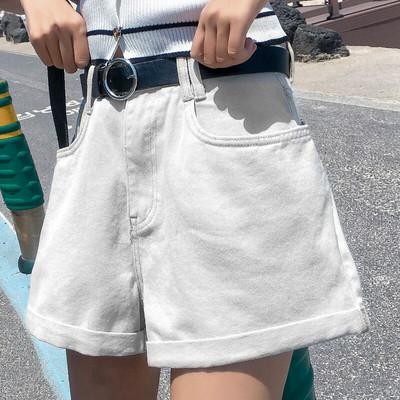 Pantaloni scurti moderni de dama din denim in mai multe culori