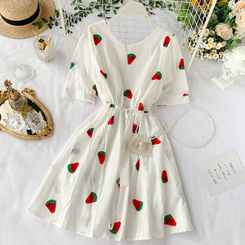 Rochie de dama cu maneca scurta in mai multe culori