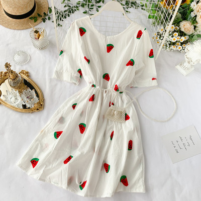 Rochie de dama cu maneca scurta in mai multe culori